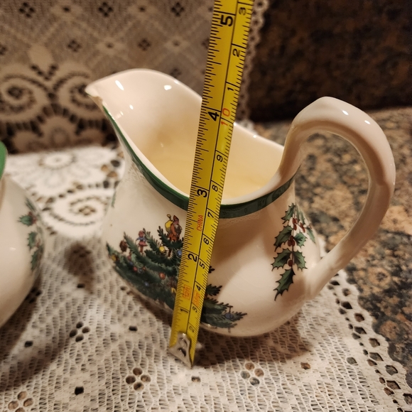 Spode Christmas Tree Creamer and Sugar Set - Picture 12 of 12